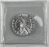 1/10oz Silver Indian Chief Round .999 BU Incuse