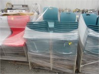 Pallet of stacking chairs