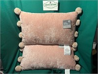 2 New Toss Pillows 12x20 $20 value