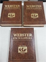 1982 Webster Encyclopedia three volumes and 1979