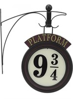 (Hook broken) Platform 9 3/4 Sign, 9 3/4 LED