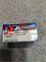 18 rounds 9 mm Luger 115 gr.