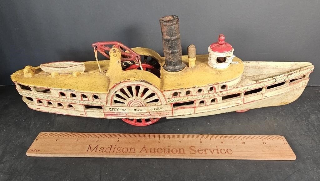 Cast Iron City of New York Steam Boat