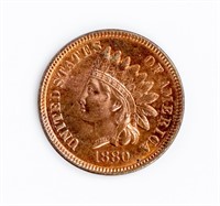 Coin 1880 Indian Cent in Gem Brilliant Unc.