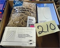 BOX LOT OF RUBBER BANDS