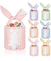 6 Pcs Easter Bunny Basket Bags for Kids