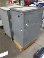 2 metal cabinets