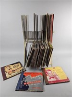 Vintage Vinyl Storage Rack, Frank Sinatra & More!