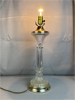 Crystal & Brass Table Lamp