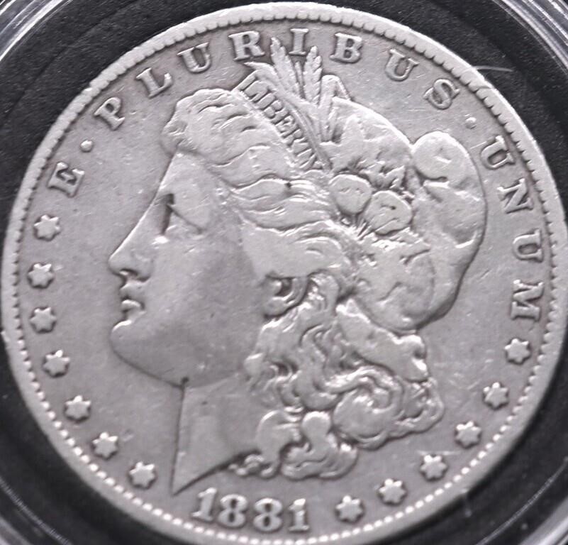 1881 MORGAN DOLLAR VF