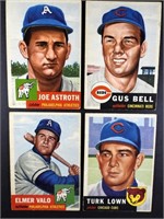 (4) 1953 TOPPS BASEBALL CARDS #103, #118