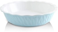 KOOV Ceramic Pie Pan, 10", Light Blue
