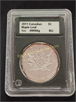 2011 - 1oz Silver Canadian Maple Leaf