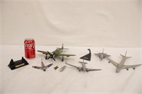 Vintage Metal & Plastic Airplanes All As Is