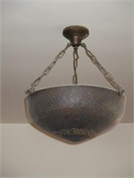 An Arte Moderne Uplight With Perforated Bowl