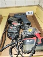 LOT VARIOUS CORDLESS BATTERIES & CHARGERS