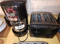 BRIM AUTOMATIC COFFEE MAKER & 4 SLICE TOASTER