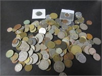 LOT 220 FORGEIGN COINS ETC.