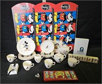 Mickey Mouse Tea Set, (3) Buildable Boxes