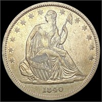 1840 Sm Ltrs Seated Liberty Half Dollar CLOSELY