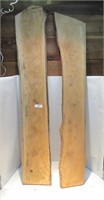 2 LIVE EDGE BOARDS