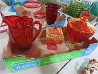 COLL OF VIN PITCHER, CANDY DISHS