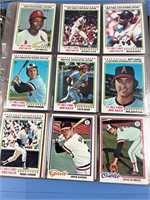 1970s BINDER OF BASEBALL TRAING CARDS