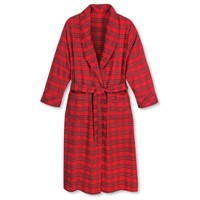 The Genuine Irish Flannel Robe, Large, Red