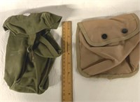 TWO MILITARY POUCHES