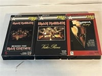 3 ROCK VHS TAPES