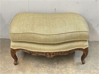 French Provincial Style Upholstered Ottoman