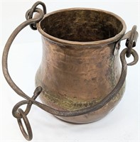 Hammered Copper Cauldron