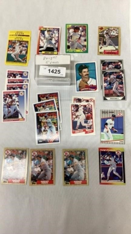 Dwight Evans collectors baseball cards