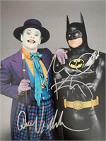 Batman Jack Nicholson and Michael Keaton signed ph