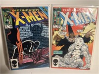 2- vintage Marvel X-Men comic books back/boarded