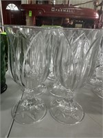 Qty 6 Leaded Crystal Water Goblets