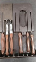4 Cutco Knives & Spreader, 2 Carving Forks