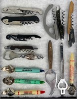 Collection of Vintage Corkscrews & Bottle Openers