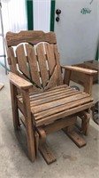 AMISH GLIDING OUTDOOR ARM CHAIR