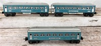 Lionel Lines blue passenger cars: includes 1630