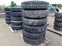 (6) Goodyear 10R22.5 Tires & Rims