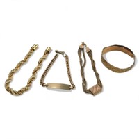 (4) Gold Filled Bracelets