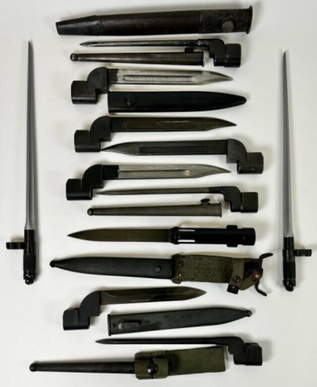 COLLECTION OF MILITARY BAYONETS