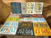 19 License Plates Various  States