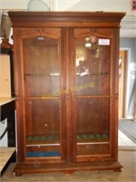 Victorian Walnut Bookcase 12 Gun Cabinet