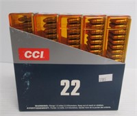 (500) Rounds of CCI 22 short in boxes.
