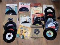 45/33 RPM VINYL RECORDS BY BOB DYLAN, DISNEY,