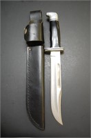 7 1/4" Buck Knife #120 in Leather Buck Sheath