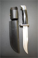 6" Buck Knife # 119 w/ Leather Buck Sheath