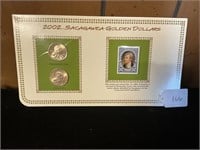 Sacagawea & Lewis Stamp & Coin Set